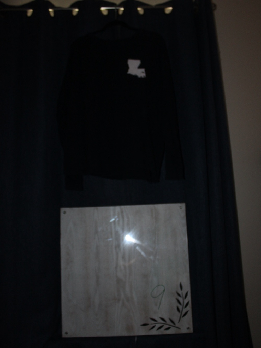 Black Men’s Long-Sleeve Sweater with White Graphic